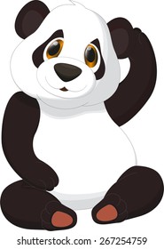 cute  panda cartoon