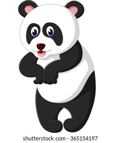 Cute panda cartoon