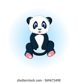 cute panda cartoon