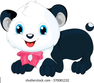 cute panda cartoon 