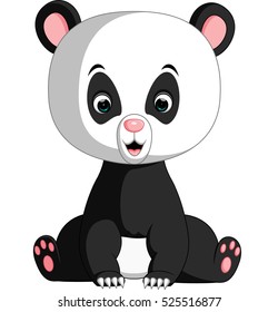 cute panda cartoon