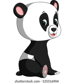 cute panda cartoon