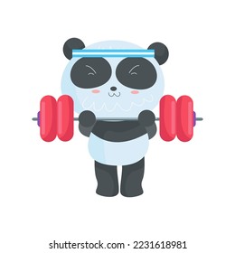 Cute Panda Cartoon Characters suitable for children's clothing designs