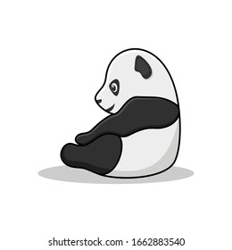 cute panda cartoon design vector
