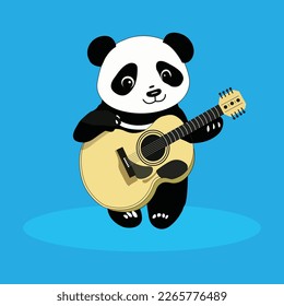 cute panda cartoon faces with big ears illustration