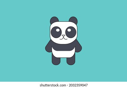 Cute Panda Cartoon Illustration Vector Your Stock Vector (Royalty Free ...