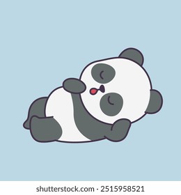 Cute Panda Cartoon Illustration Vector
