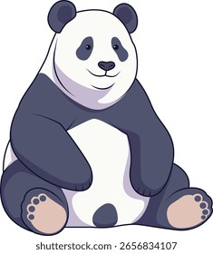 Cute Panda Cartoon Vektorgrafik