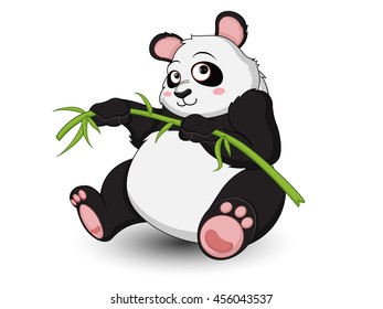 Cute Panda Cartoon Vector Set 4 Stock Vector (Royalty Free) 456043537 ...