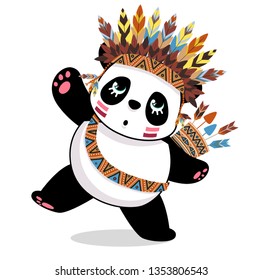 cute panda character