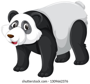 Una linda ilustración de un personaje panda