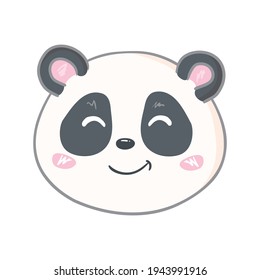 cute panda character vector design, greeting card, invitation, greeting card, poster, with cute, cartoon hand drawn 