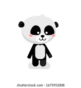 Cute Panda Character Vector Illustration Stock Vector (royalty Free 