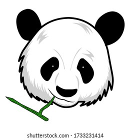 vector de colección lindo panda. divertido y lindo