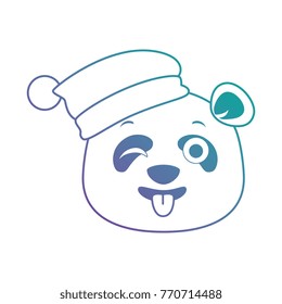 cute panda crazy emoji kawaii