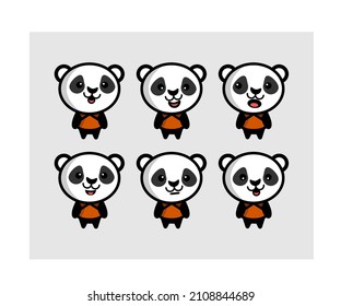 Cute Panda Cup. Cute and unique Panda vector