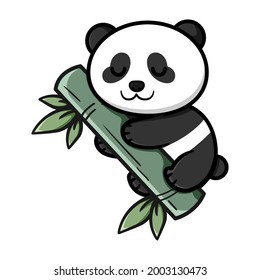 Cute Panda Design Bamboo Stock Vector (Royalty Free) 2003130473 ...