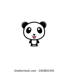 Cute Panda Design Vector Mascot Stock Vector (Royalty Free) 1443831545 ...