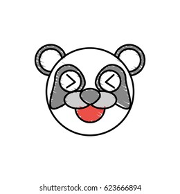 cute panda drawing animal
