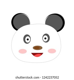 Cute panda face