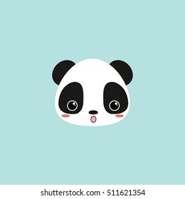 Cute panda face