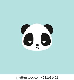 Cute panda face