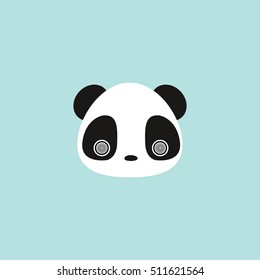 Cute panda face