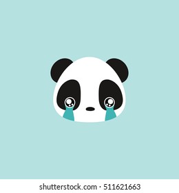 Cute panda face