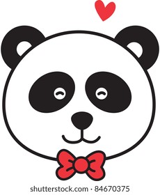 cute panda face