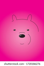 Cute Panda Face Vector Icon