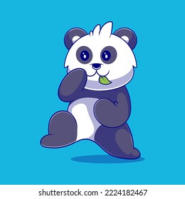 cute panda fighter illustration suitable for mascot sticker and t-shirt design