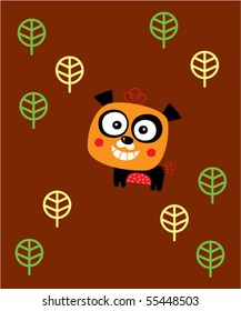cute panda in forest