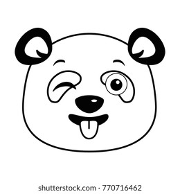 cute panda happy emoji kawaii