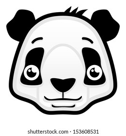 Cute Panda Head Stock Vector (Royalty Free) 153608531 | Shutterstock