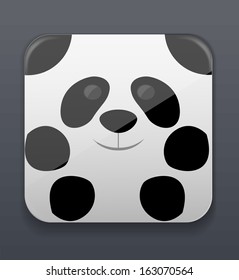 Cute panda icon