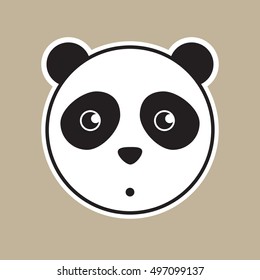 Cute panda icon