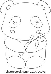 cute panda icon. animal icon. Pet shop, types of pets.