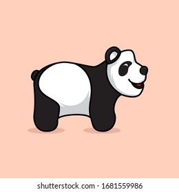 Cute panda icon vector illustration