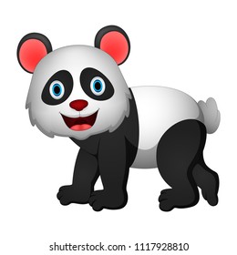 cute panda illustration