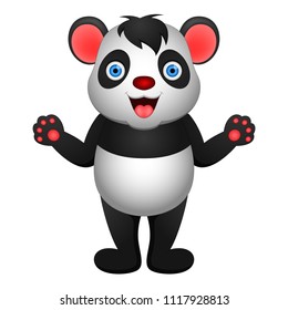 cute panda illustration