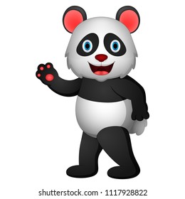 cute panda illustration