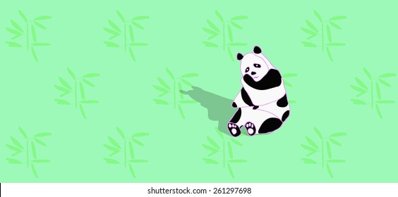 Cute panda illustration