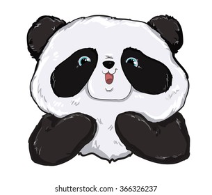 Cute panda illustration