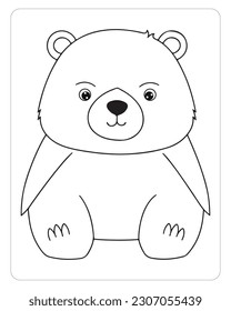 Cute Panda, Panda Illustration, Bear Illustration, Panda Vector, Animals Coloring Pages, Black and White