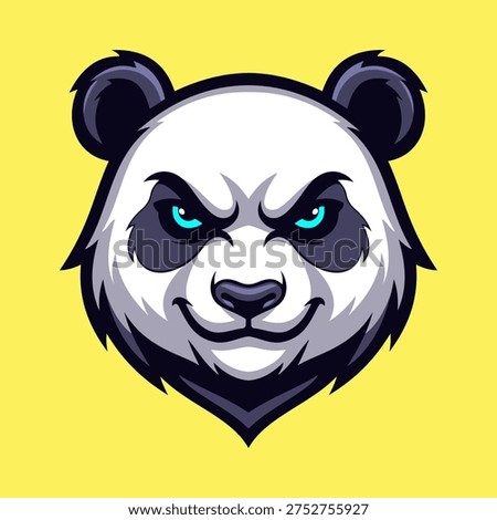 Cute Panda Illustration Character Vector Logo Template