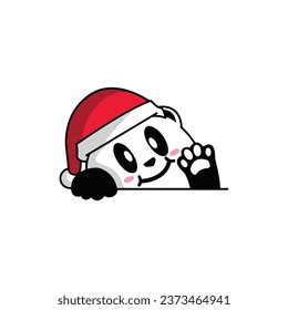 süße panda kawaii-fröhliche Vektorgrafik