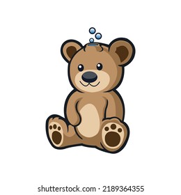Cute Panda Laughing Cartoon Vector Icon Illustration. Animal Nature Icon Concept Isolated Premium Vector. Flat Cartoon Style.