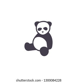 Cute panda logo design