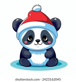 cute panda mascot cartoon illustration