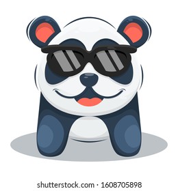 CUTE PANDA MASCOT CARTOON VECTOR